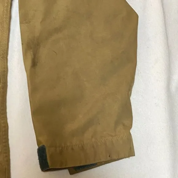 Vintage Holubar Gore tex hooded rain jacket cargo pockets work stains Large - Picture 5 of 12